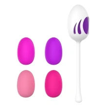 Kulki Gejszy Żelowy Kegel Ball Pink-purple B - Series Joy Różowy | 100% ORYGINAŁ| DYSKRETNA PRZESYŁKA